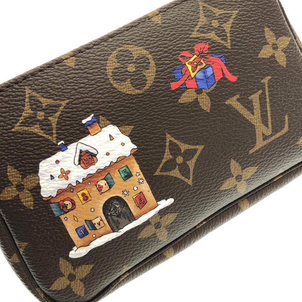 LOUIS VUITTON Authentic Brown Monogram Pochette Pouch - Picture 6 of 10